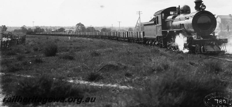 P00778
F Class 418 hauling an Up goods train, Brady's Curve, Bayswater, c. 1912
