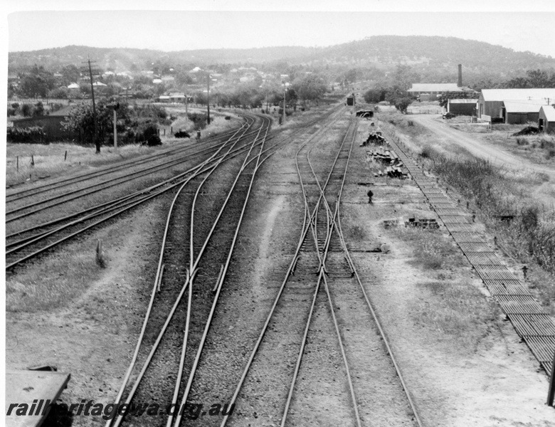 P01753
Intricate trackwork, east of Bellevue, view looking east, ER line.
