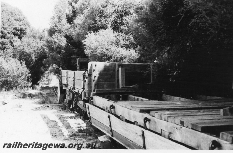 P02283
H class wagons on the Army railway on Rottnest Island, derelict.
