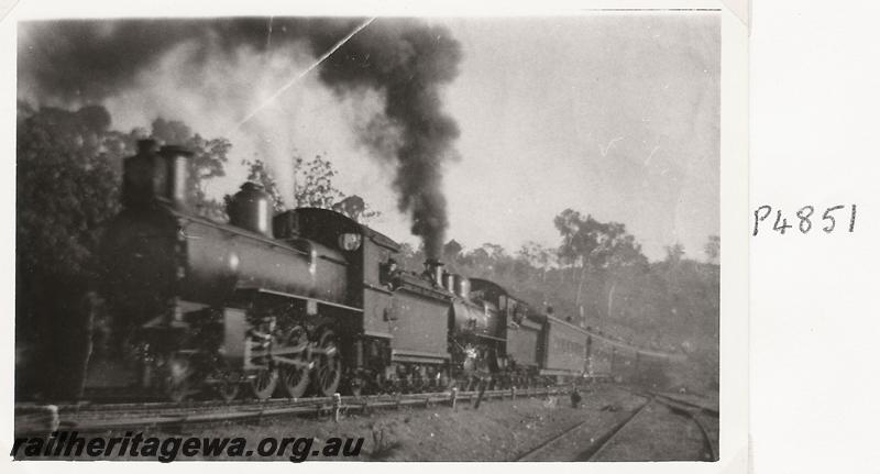 P04851
E classes double heading, Swan View, ER line, special to Kalgoorlie for the turning of the first sod of the 