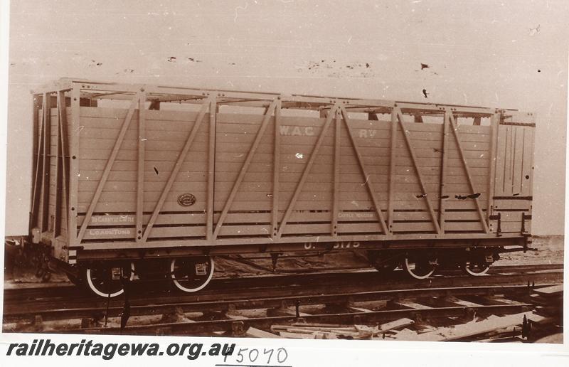 P05070
O class 5175 cattle wagon, later reclassified as a T class wagon
