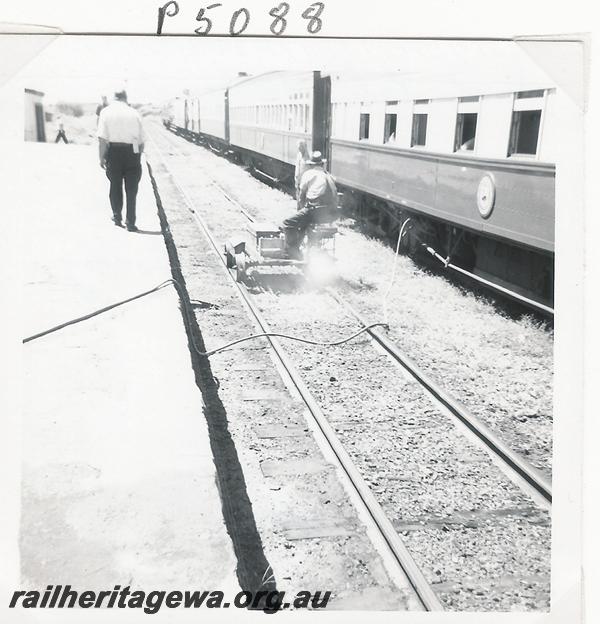 P05088
Motorised gangers trolley, ARHS tour train, Coolgardie, EGR line
