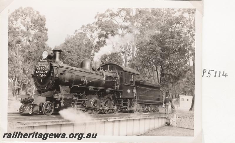 P05114
FS class 399, turntable, Chidlow, ER line, ARHS tour train
