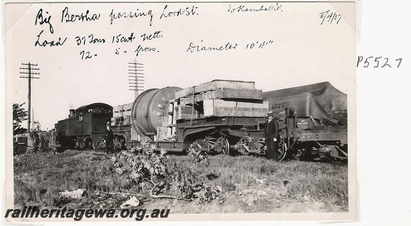 P05527
QX class 2300 trolley wagon passing Lord Street with large load
