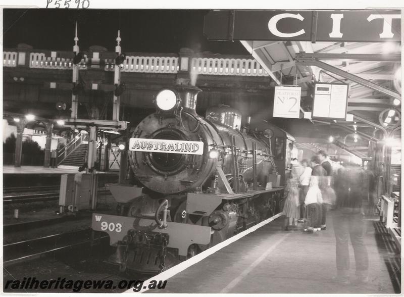 P05590
W class 903, Perth Station, the last 