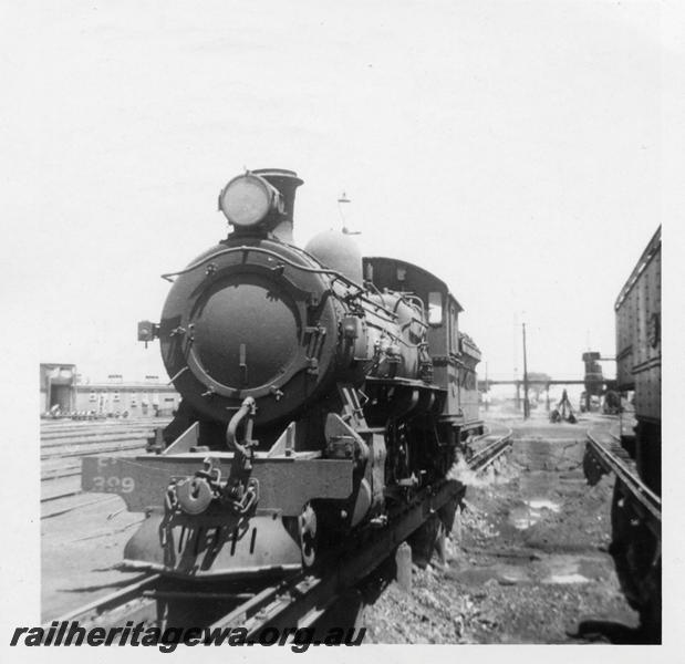P06432
FS class 399, East Perth loco depot, front view.
