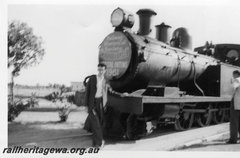 P06550
OA class 179, BHP plant, Kwinana, ARHS tour train, front and side view of loco only
