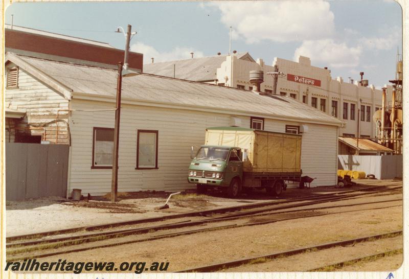 P07891
3 of 13 views of the Car & Wagon depot, Perth Yard, shows the Battery Room.. 