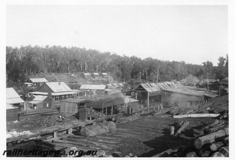 P08235
Timber mill, Hoffman, overall general view of mil and townsite

