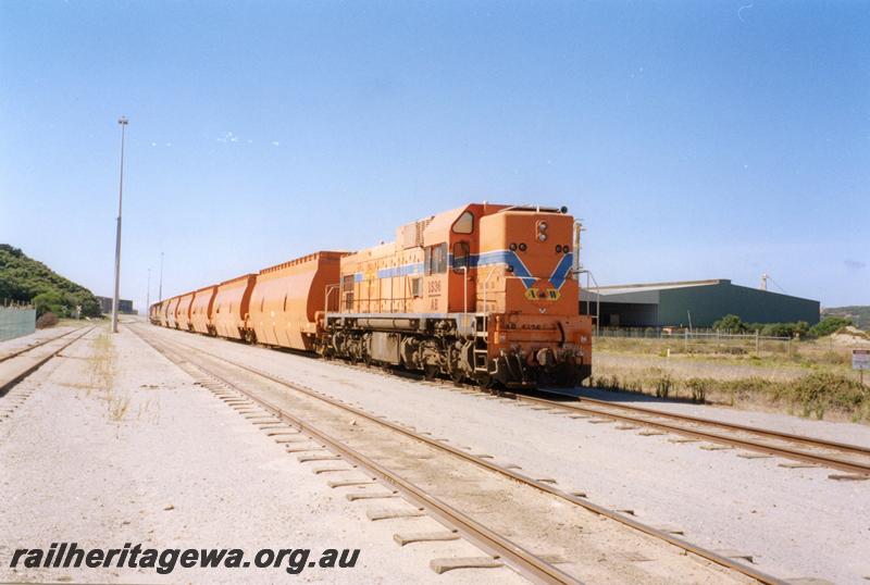 P08328
AB class 1536, woodchip wagons, Albany port area, woodchip train
