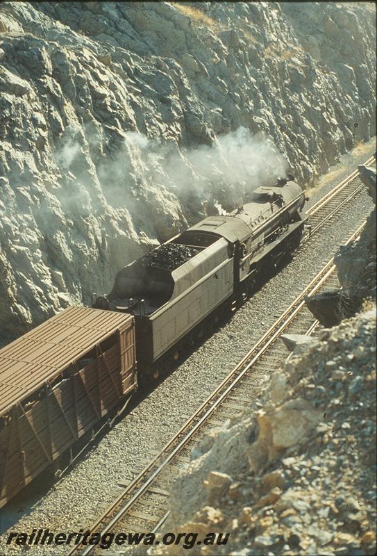 P09982
V class 1207, up goods, inside No 1 Cut, Avon Valley line.
