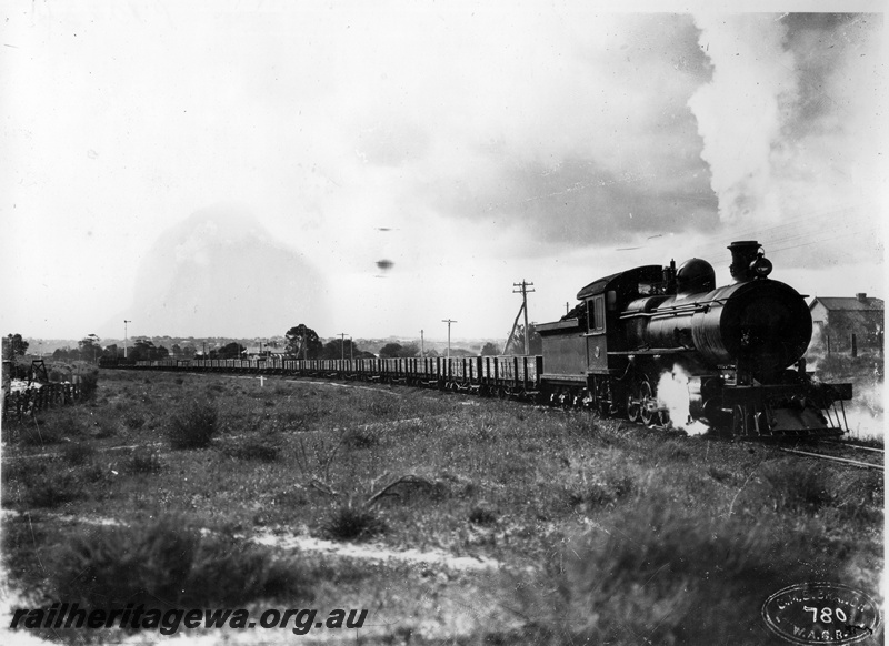 P10234
F Class 418 hauling an Up goods train, Brady's Curve, Bayswater, c. 1912
