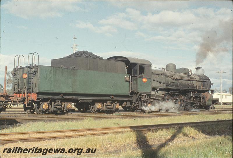 P11611
PMR class 723, down goods, south end of yard, Pinjarra. SWR line.
