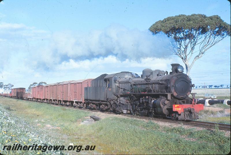 P12263
PM class 708, up goods train, west of Waeel. EGR line.
