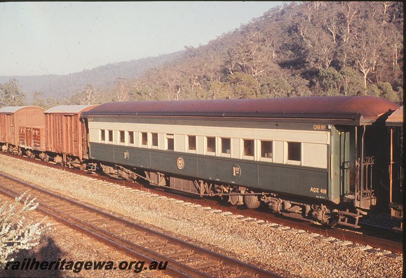 P12354
AQZ class 418, coach attached tour, in Jumperkine loop. Avon Valley line.
