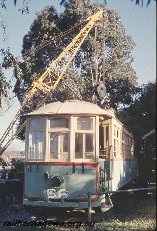 P12365
Tram 66, preparations for move, South Perth Zoo
