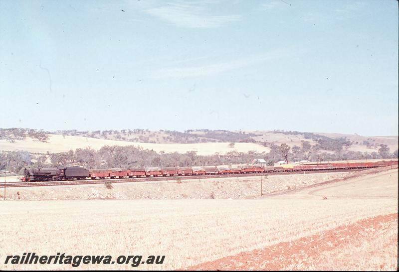 P12394
V class 1214, 24 goods, departing West Toodyay. Avon Valley line.
