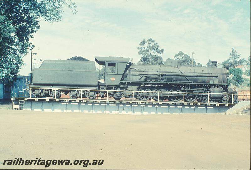 P12438
W class 922, on turntable, Bridgetown, PP line.
