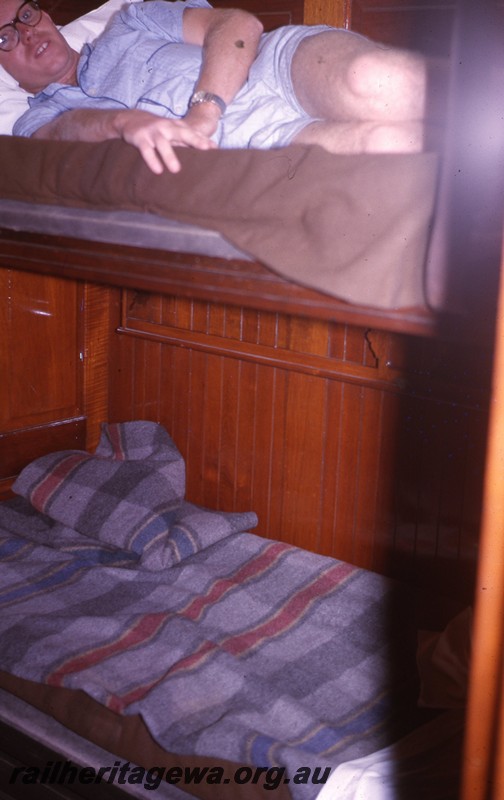 P13064
MRWA JV class carriage, internal view of a compartment
