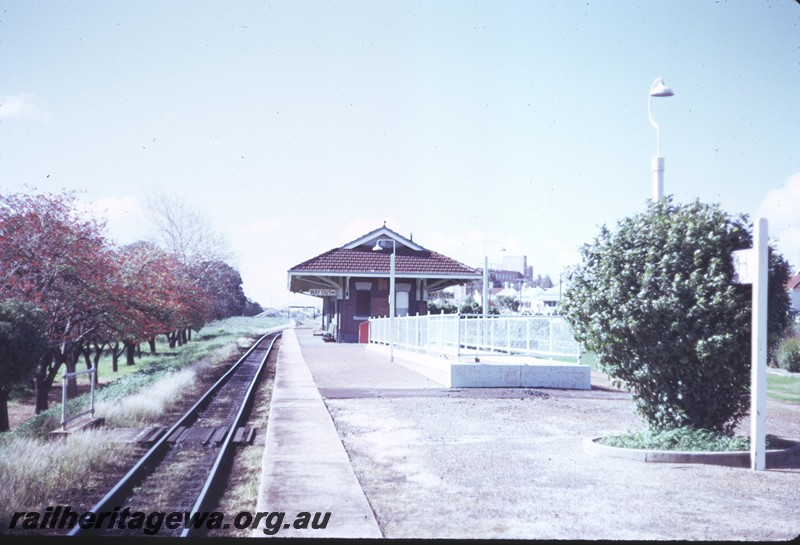 P14389
Station platform and building, Daglish, view along the platform.

