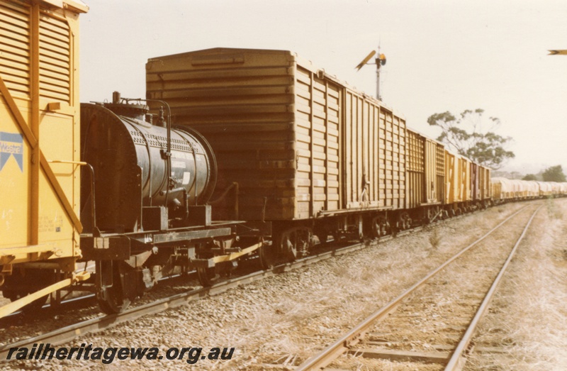 P14723
MS class sand wagon on goods train, side view, York, GSR line.
