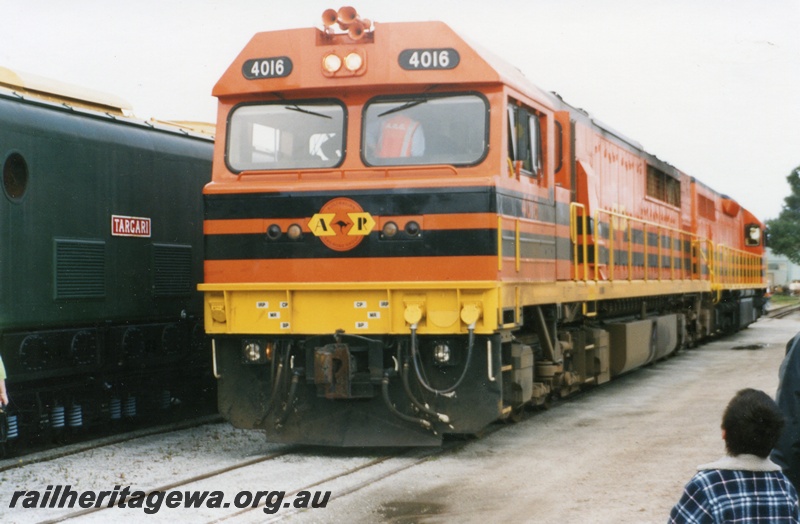 P15004
Q Class 4016 (ex-Q Class 316) in ARG ownership, at Railfest, Rail Transport Museum, front and side view
