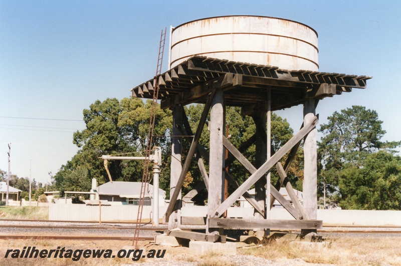 P15452
Water tower with a cylindrical tank, water column, Boyanup, PP line
