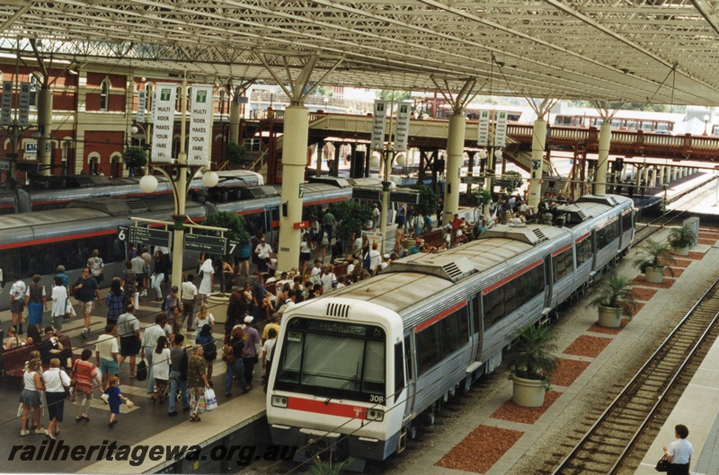 P17954
1 of 4 EMUs at Perth Station, AEB class 308 with 