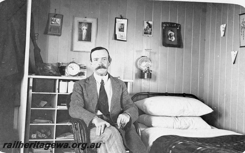 P19164
Interior view of hospital car on Commonwealth Railways (CR) 