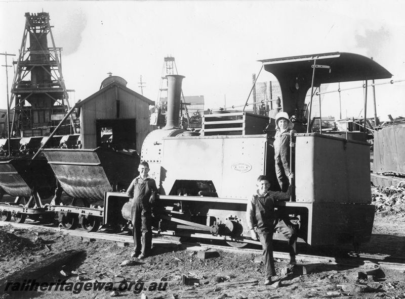 P20493
Great Boulder Gold Mines Kerr Stuart  0-4-0T loco No 2, builders no. 801, previously known as 