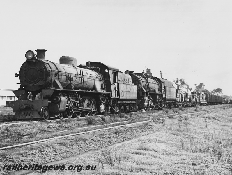 P20661
W Class 940 double heading with a V Class, goods train, SWR line
