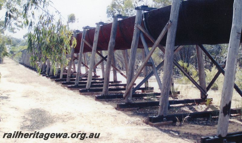 P20755
Karalee- steel flume used to take water from the rock runoff to the dam. EGR line.

