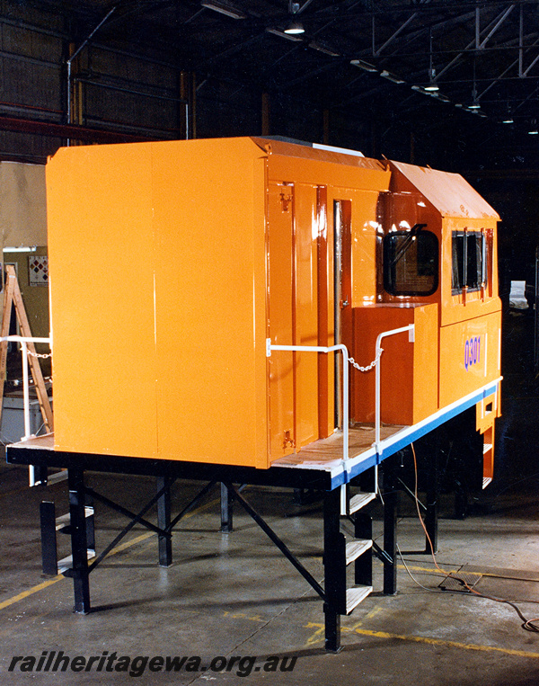 P20920
Q class 301, mock up of the  cab, end  and side external view
