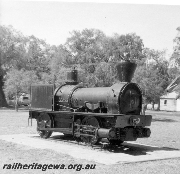 P21809
Ballaarat on display in Victoria Square, Busselton. 
