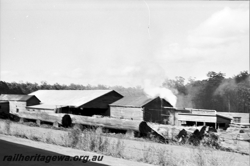 P22102
Hawker Siddeley's Deanmill timber mill., overall view of the mill.
