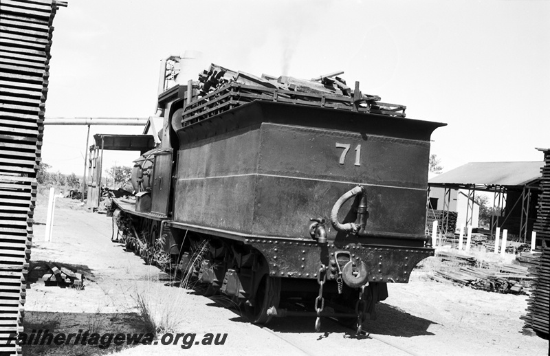 P22140
Millars No 71 at Yarloop. SWR line. 
