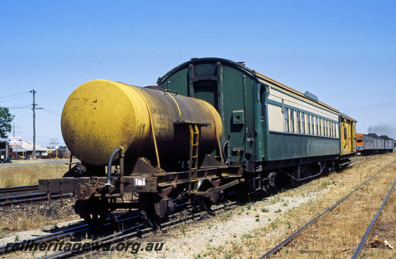 P23046
J class tanker wagon 4048, ARA class carriage, van, Welshpool, SWR line, end and side view
