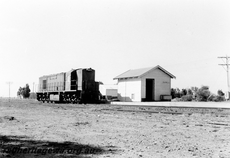 P23069
RA class 1913, station buildings, track, , Narngulu, NR line, side and end view
