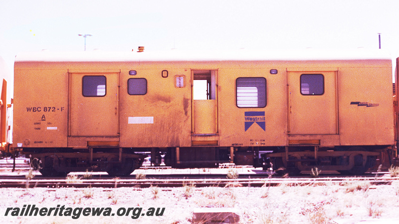 P23680
WBC class 872 standard gauge brakevan  - side view
