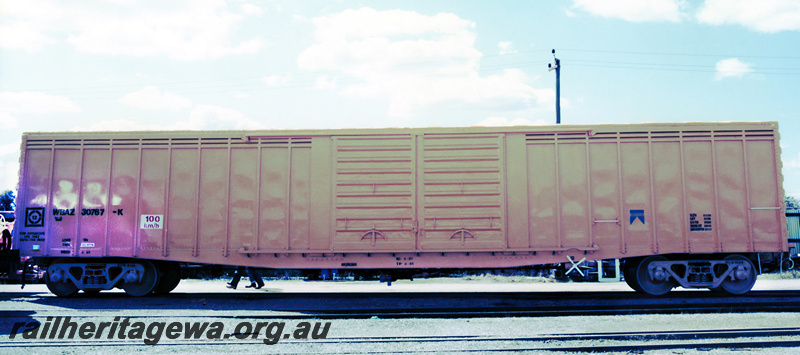 P23690
WBAZ class 30787 standard gauge covered goods van - side view
