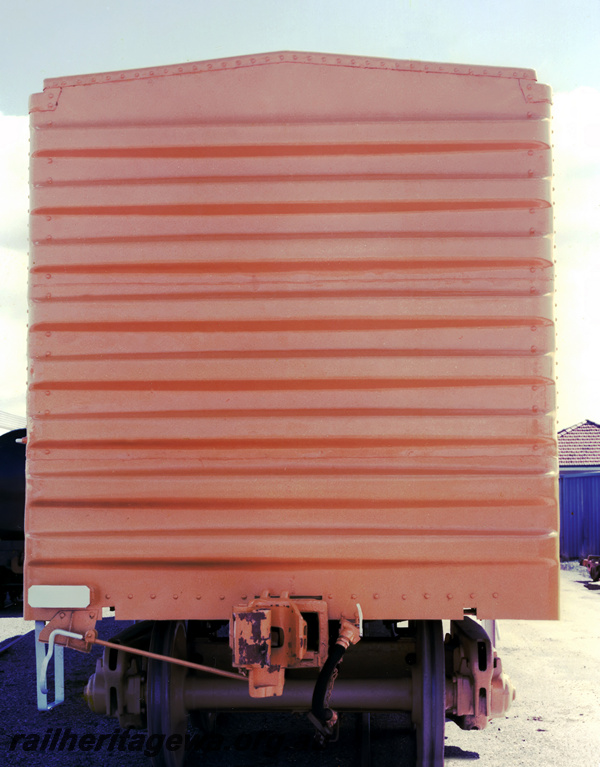 P23691
WBAZ class 30787 standard gauge covered goods van - end view
