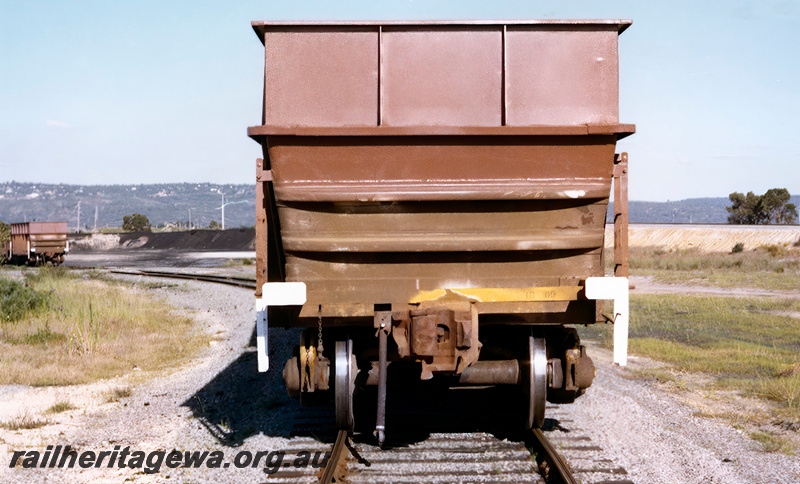 P23713
WOC class 31295 standard gauge coal wagon - end view 
