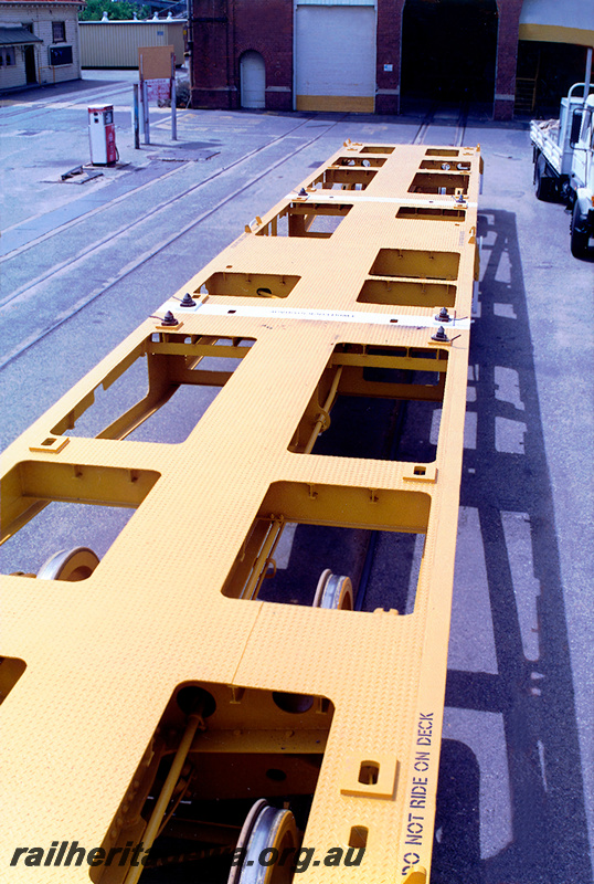 P23718
WQCW class standard gauge flat top wagon  - frame under construction
