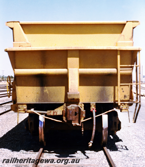 P23727
WSM class  standard gauge ballast wagon - end view 
