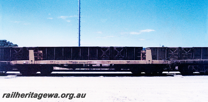 P23730
WSR class 30178 standard gauge  rail distribution wagon - side view 
