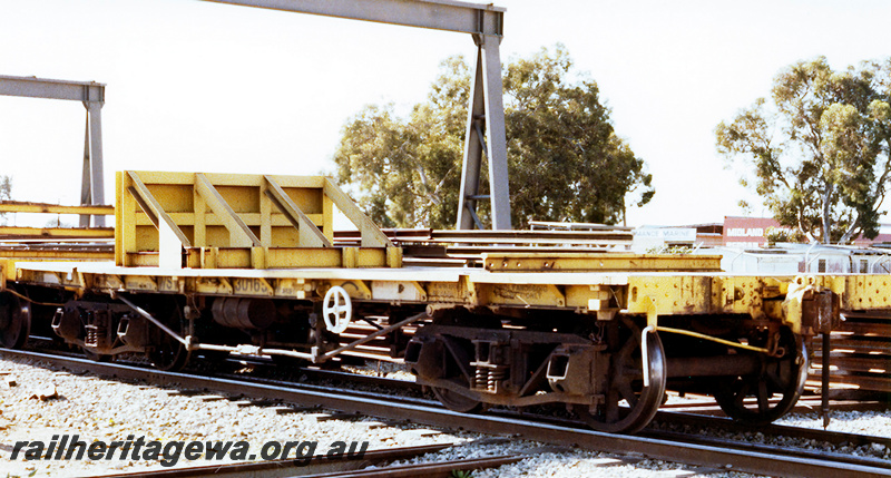 P23731
WSV class 30165 standard gauge bulk head wagon for rails. Former Commonwealth Railways R class wagon. 

