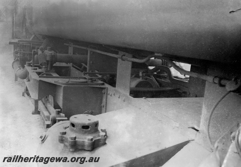 P23827
ASG class loco, diagonal view between engine frames
