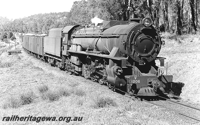 P24026
V class 1206 hauling coal train near Olive Hill. BN line

