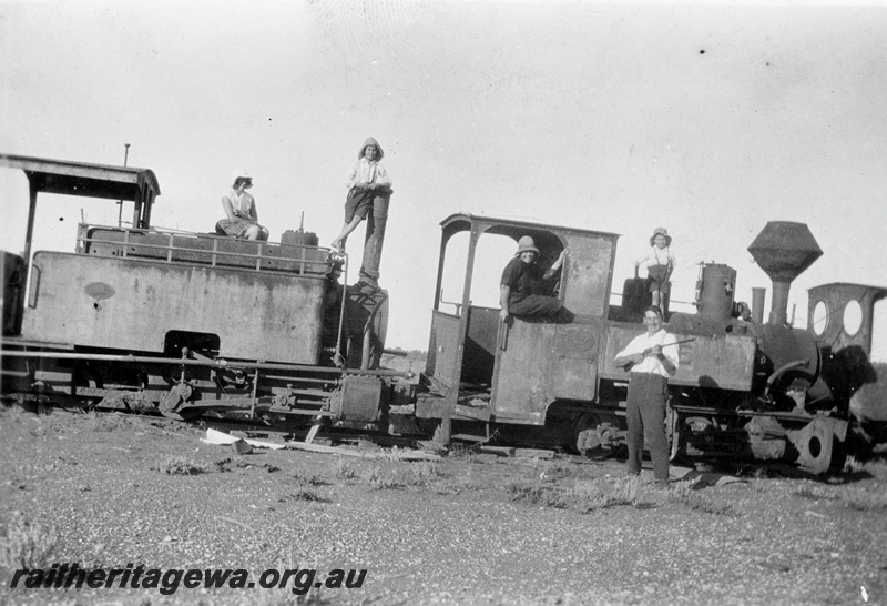 P24110
Lancefield gold mine firewood train locomotives, 