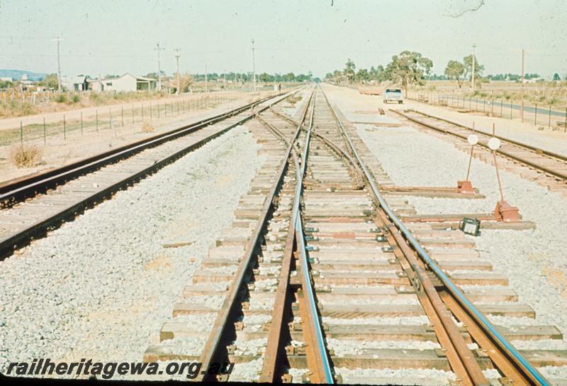 T00155
Pointwork, Millendon, Standard Gauge Avon Valley line, crossover to the MR line
